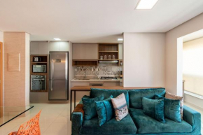 Apartamento de 2 quartos LUXUOSO no Setor Bueno - 2 Garagens - Wi-fi - TV a cabo - Andar Alto - 1908